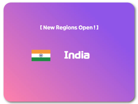 New Region Open ! – ﻿India